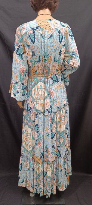 ROBE LONGUE CANTIK COULEUR BLEU