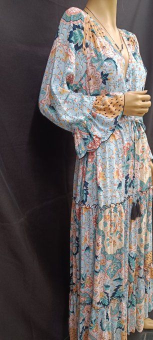 ROBE LONGUE CANTIK COULEUR BLEU