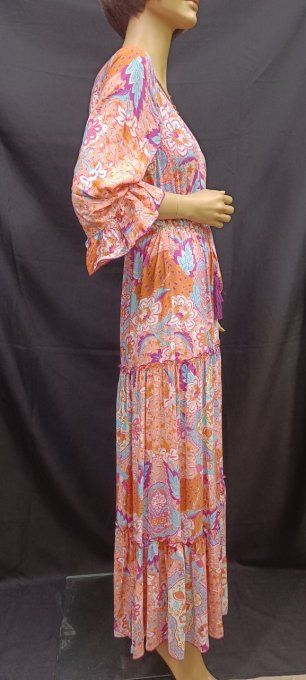 ROBE LONGUE CANTIK COULEUR PECHE