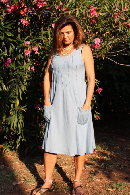 ROBE LIDIA BLEU