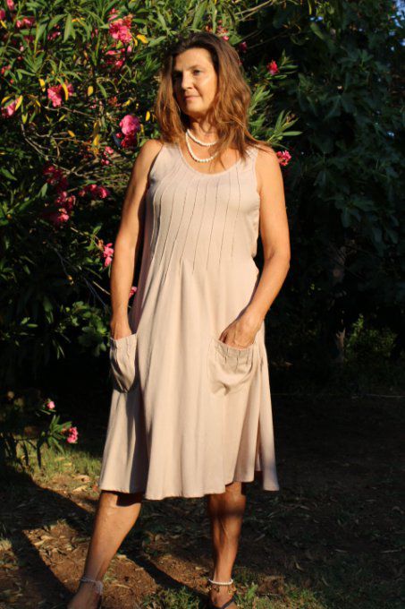 ROBE LIDIA BEIGE