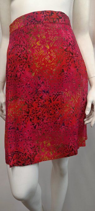 JUPE TRAPEZ ROUGE