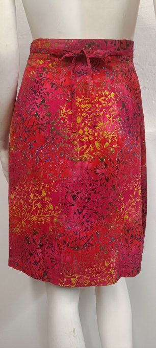 JUPE TRAPEZ ROUGE