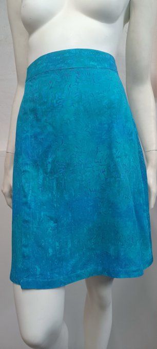 JUPE TRAPEZ TURQUOISE