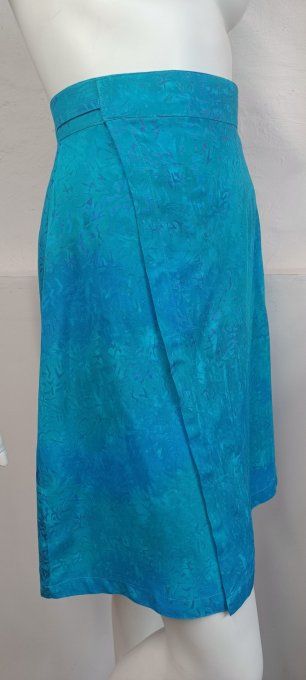 JUPE TRAPEZ TURQUOISE