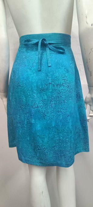 JUPE TRAPEZ TURQUOISE