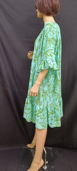 ROBE MEGA BLEU VERT