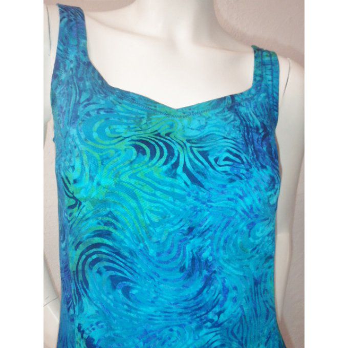 ROBE ZAZIE BLEU VERT