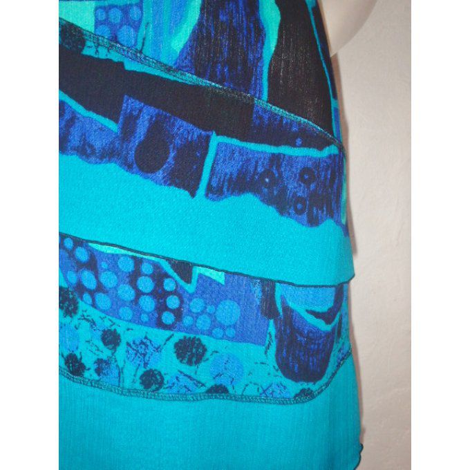 ROBE COCO MANCHE TURQUOISE