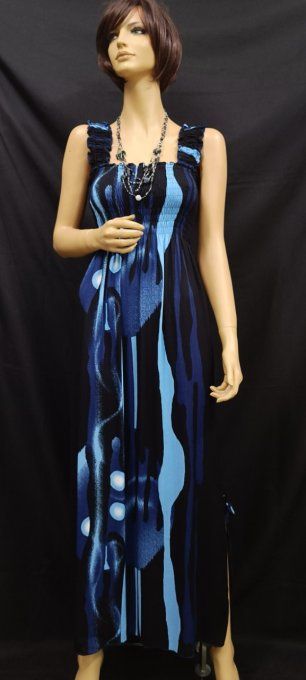 ROBE SMOKE FLAM BLEU
