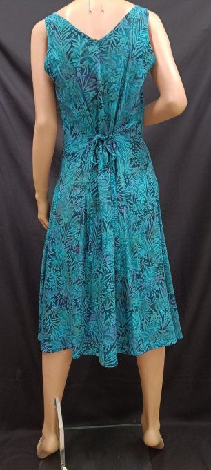 ROBE SAMA BLEU/VERT