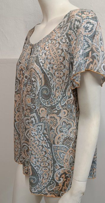 TUNIQUE MILLA GRIS/PECHE